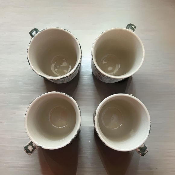 Folk Craft Moose Country 4 pc Coffee / Tea Mug Set Bohemian Style - Picture 6 of 6